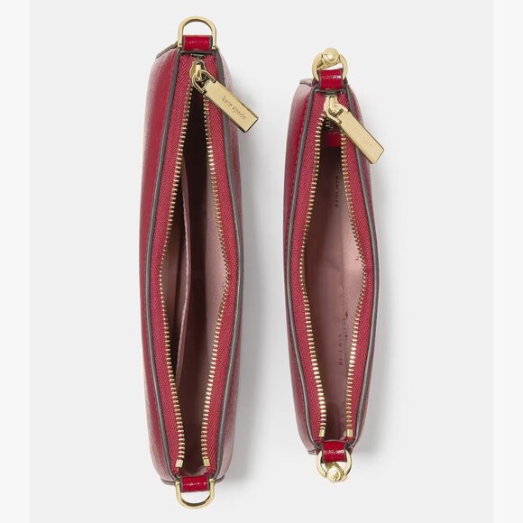 Kate Spade Duet Small Patent Leather Crossbody Red Jam NWT - Picture 3 of 3